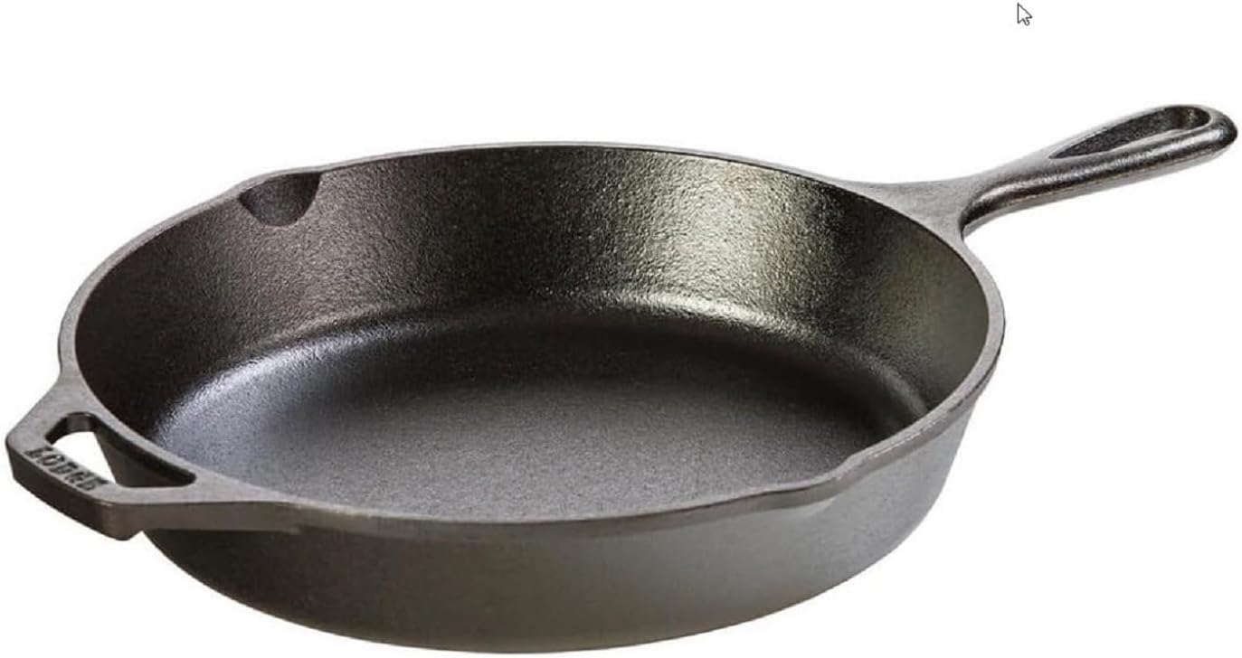 Lodge 10.25 Inch Pre-Seasoned Cast Iron Skillet. Durable USA-Made for 