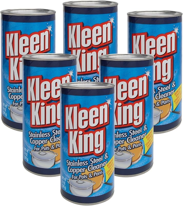 King Kleen Stainless Steel Cookware and Copper Cleaner Powder Removes