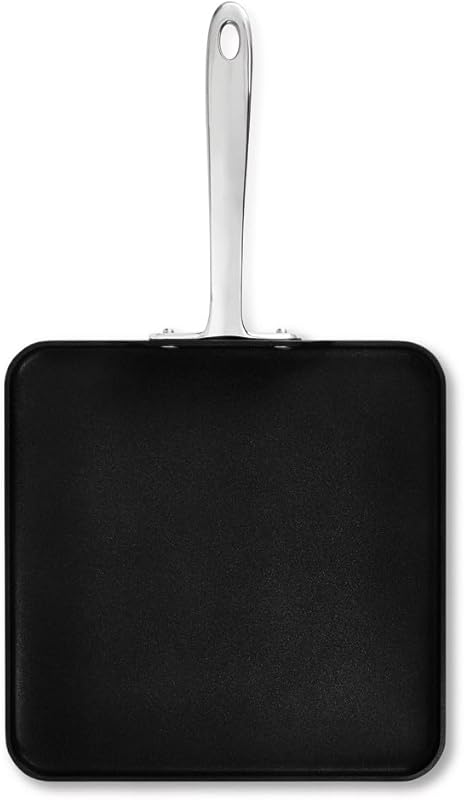 All-Clad HA1 Hard Anodized Nonstick 11x11 Inch Griddle, Oven Safe Cook
