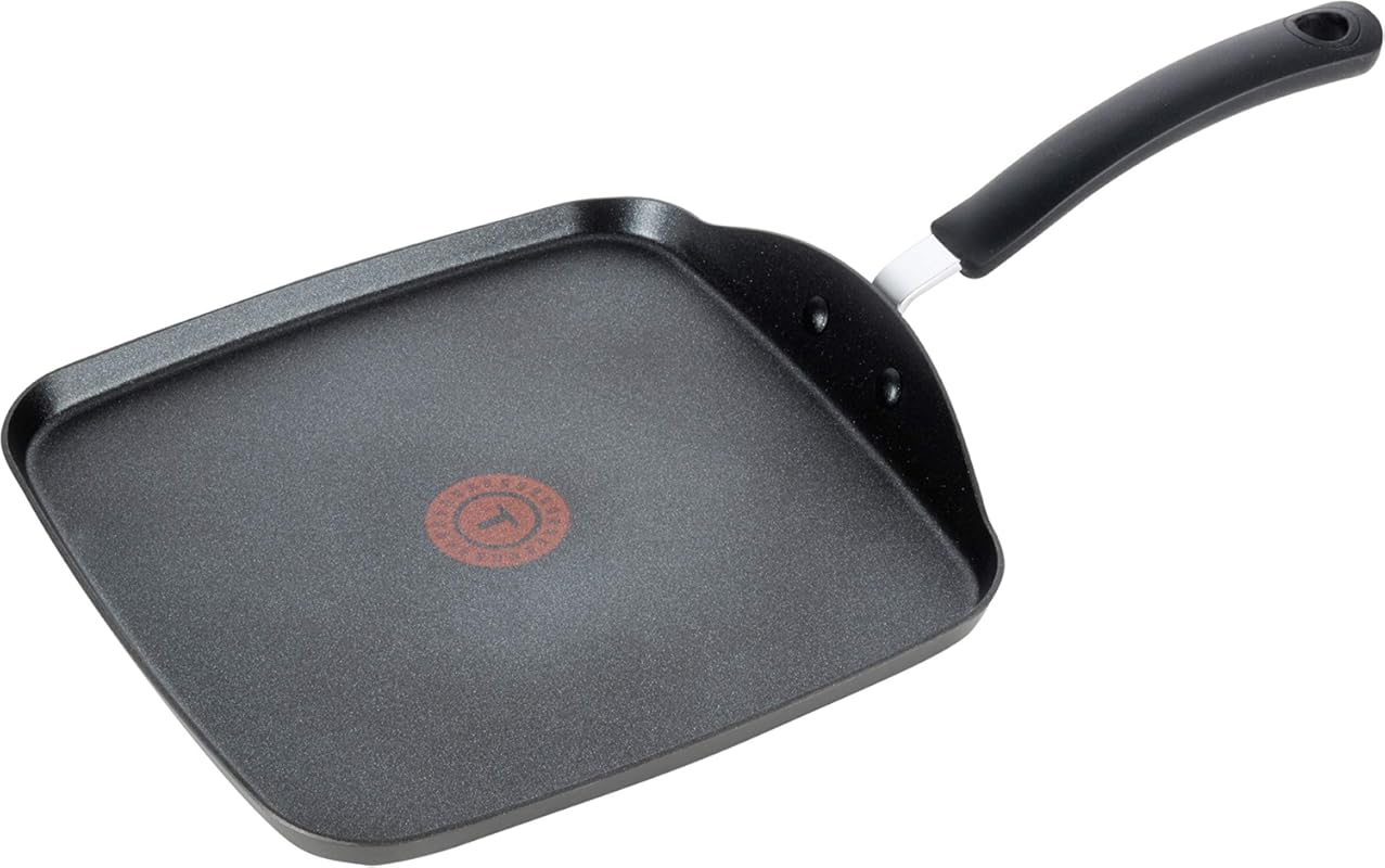 T-Fal Hard Anodized Nonstick Griddle, 10.25 Inch, Oven Broiler & Dishw