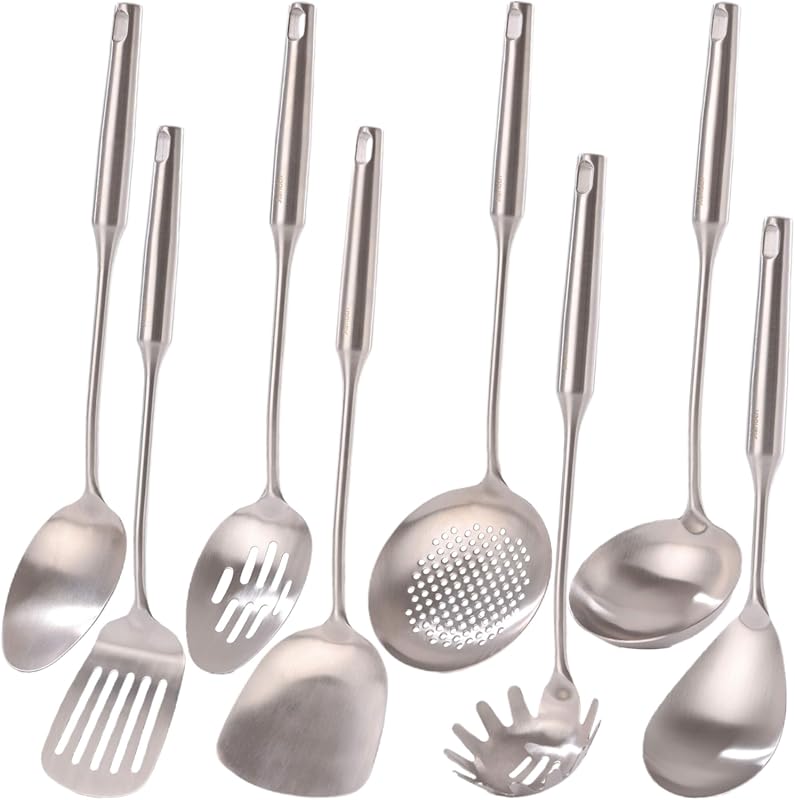 Stainless Steel Kitchen Utensils for Stainless Steel Cookware: Spoons,