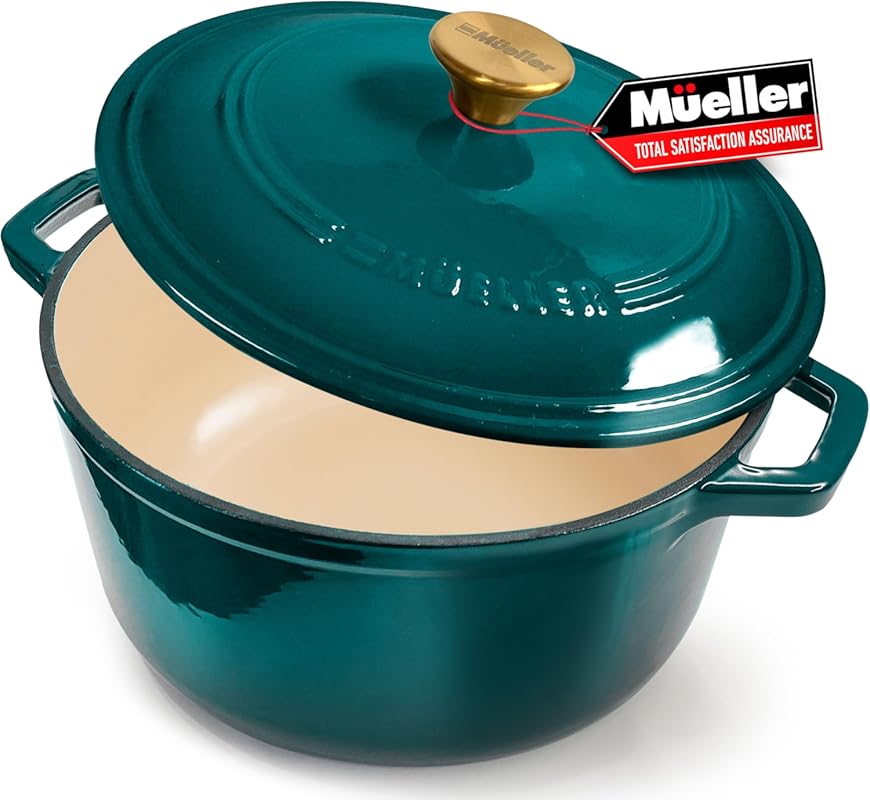 Mueller DuraCast 6 Quart Enameled Cast Iron Dutch Oven: A Top Choice f