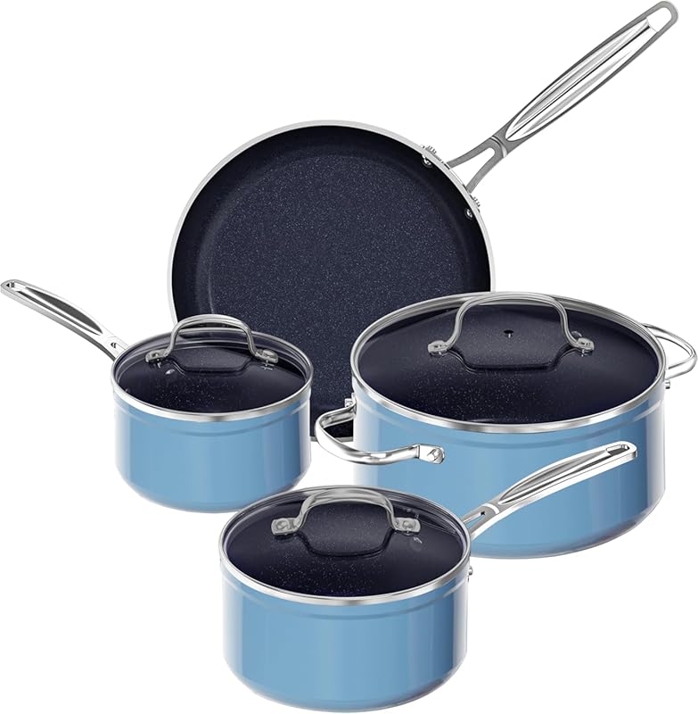 Nuwave 7-Piece Duralon Ceramic Nonstick Cookware Set: Induction Ready,