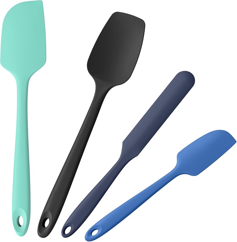 4-Piece Food Grade Silicone Spatula Set for Nonstick Cookware – Heat R