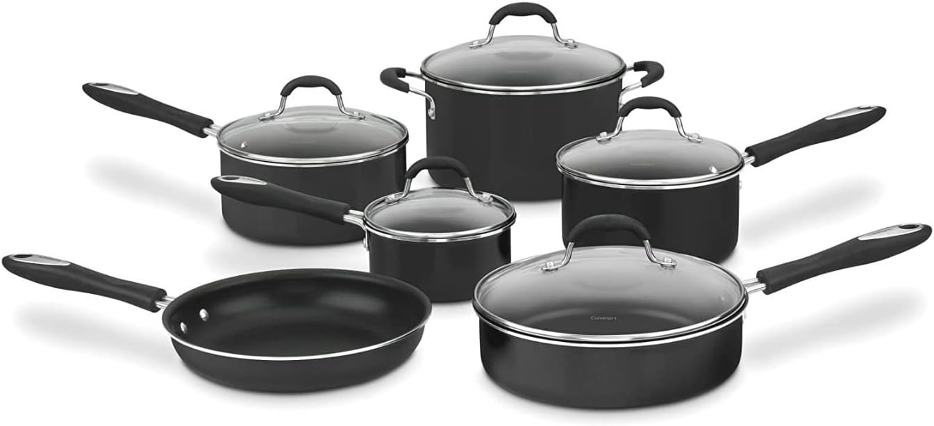 Cuisinart Advantage 11-Piece Nonstick Cookware Set: Aluminum Core for