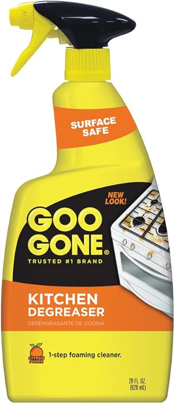 Goo Gone Kitchen Degreaser, 28 oz, Removes Grease, Grime, and Baked-On