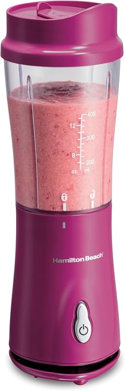 Hamilton Beach Portable Blender, 14oz Travel Cup, Stainless Steel Blad