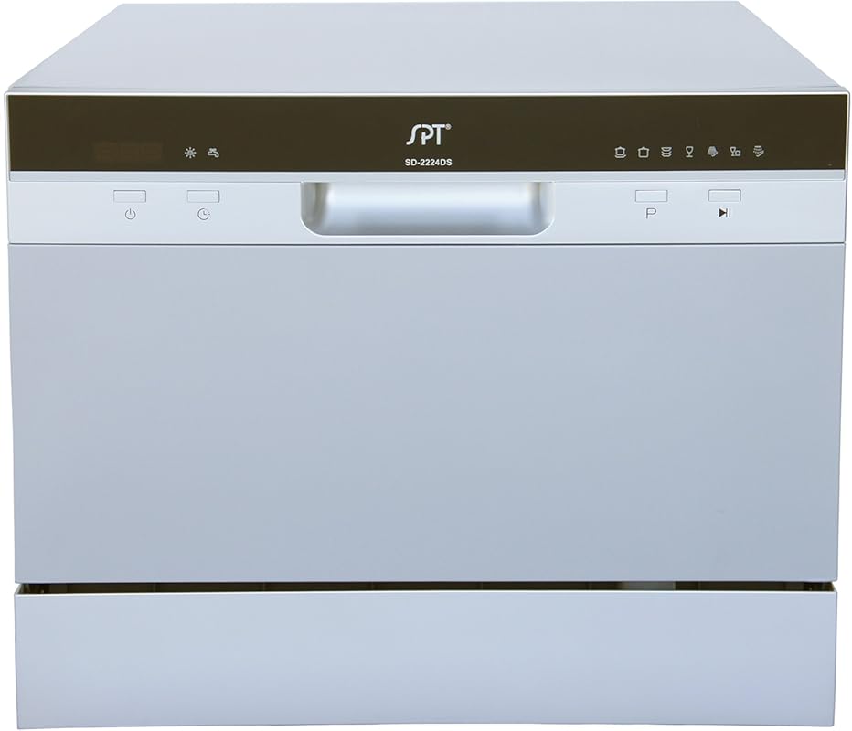 SPT Compact Portable Countertop Dishwasher