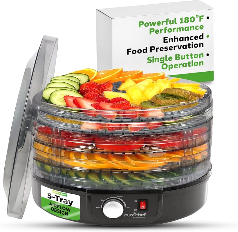 NutriChef Electric Countertop Food Dehydrator
