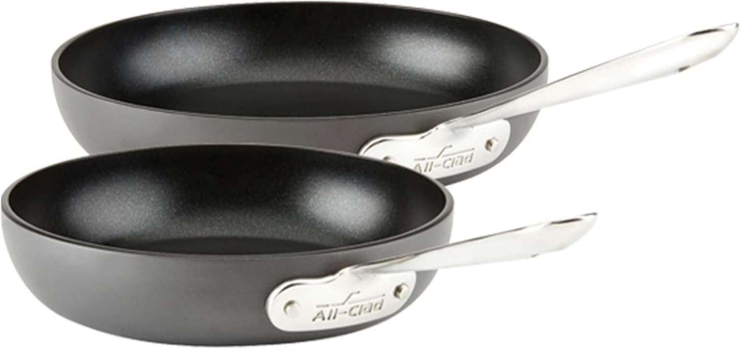 All-Clad HA1 Hard Anodized Nonstick Fry Pan Set