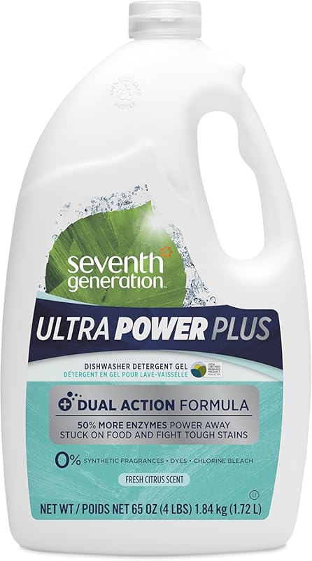 Seventh Generation Dishwasher Gel, Fresh Citrus Scent, 65 oz