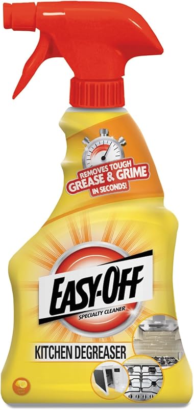 Easy Off Lemon Kitchen Degreaser Cleaner, 16 fl oz, Removes Tough Grea