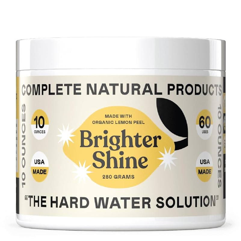 Dishwasher Additive with Citric Acid: Removes Hard Water Spots for a Brighter Shine, 60 Loads