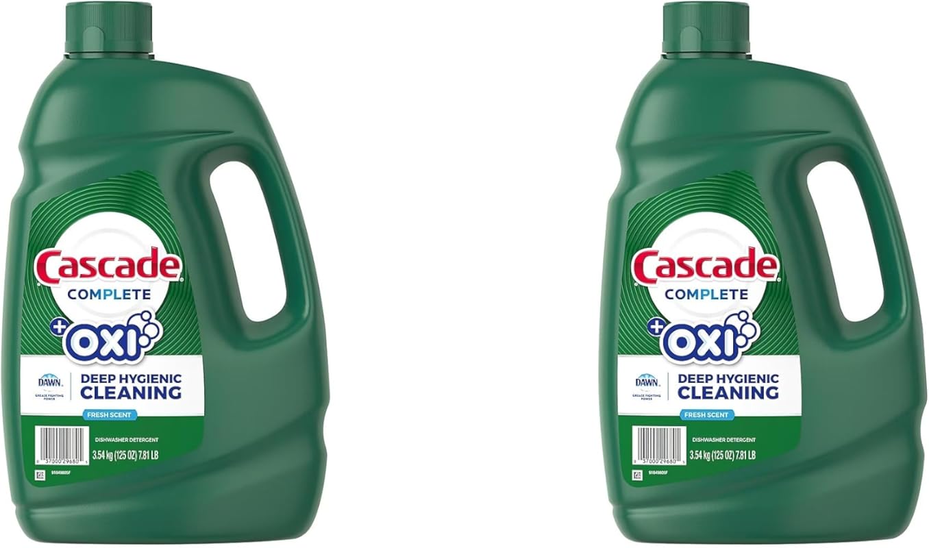 Cascade Complete Gel + Oxi Dishwasher Detergent, 125 fl. oz.