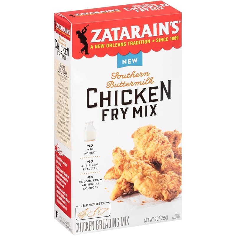 Zatarain's Southern Buttermilk Chicken Fry Mix for Delicious Air Fried Chicken, 9 oz.
