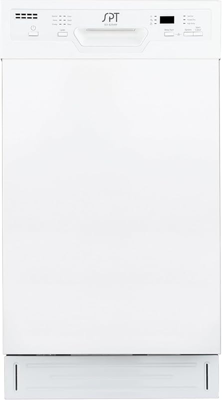 SPT 18-Inch Built-in Dishwasher in White