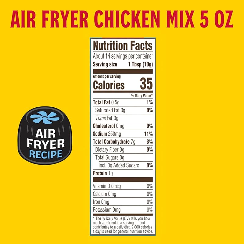 Louisiana Fish Fry, Air Fryer Chicken Coating Mix, 5 oz Each Box Coats 2 lbs of Chicken - Easy t...
