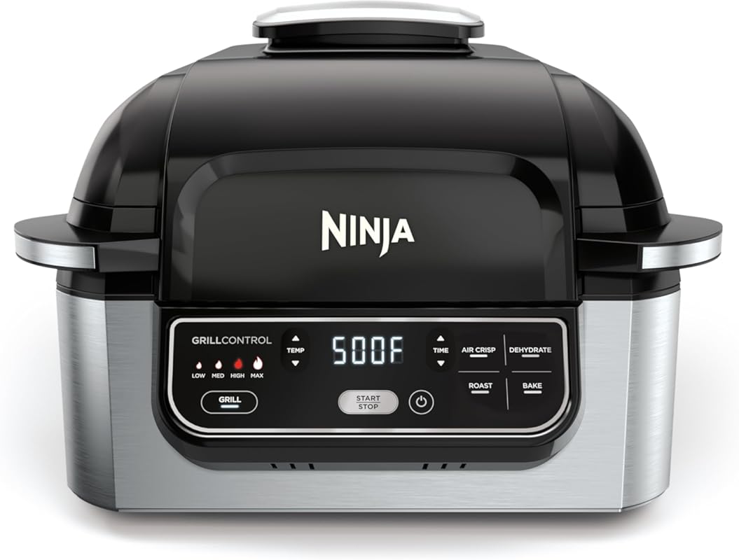 Ninja Foodi 5-in-1 Indoor Grill with Air Fry, Roast, Bake, and Dehydra