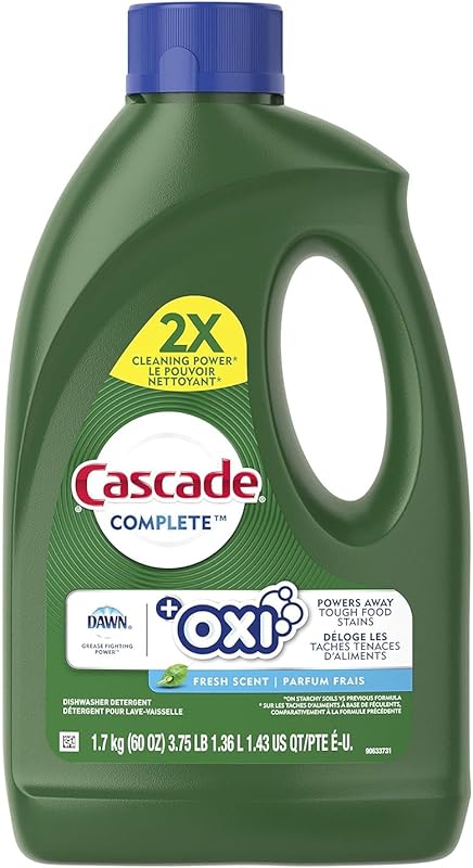 Cascade Complete +Oxi Gel Dishwashing Detergent