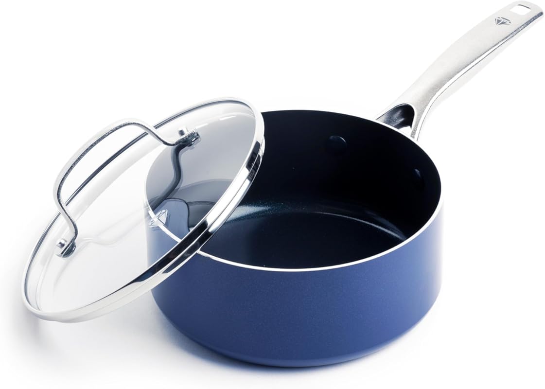Blue Diamond Nonstick 2QT Saucepan with Lid