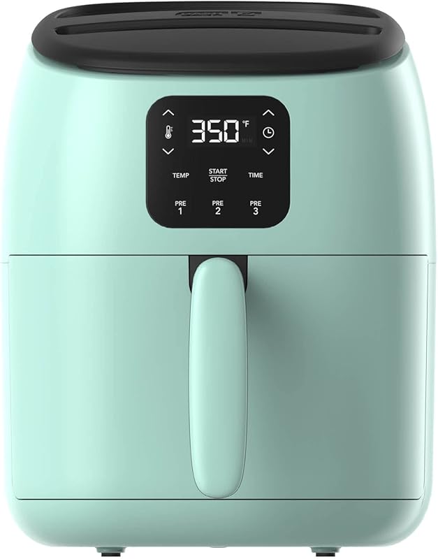 DASH Tasti-Crisp Digital Air Fryer 2.6 Qt Aqua