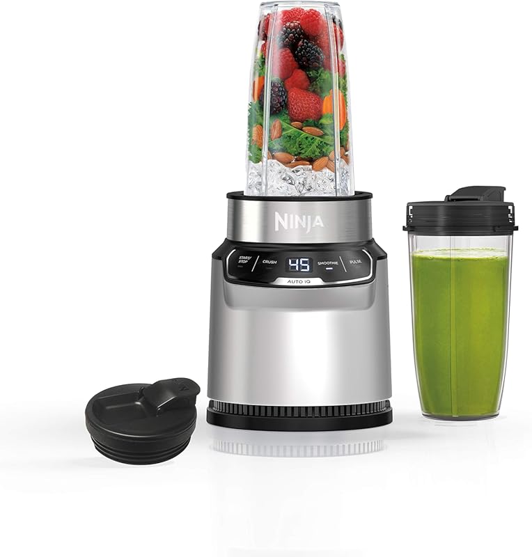 Ninja Nutri Pro Single Serve Blender for Crushing Ice, Frozen Fruit, a