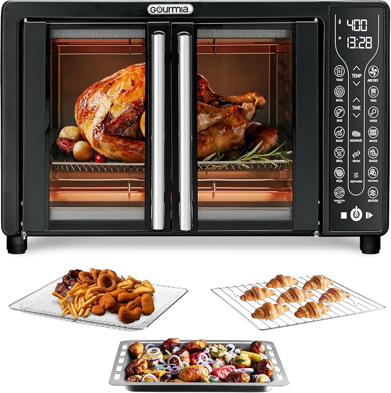 Gourmia French Door Toaster Oven Air Fryer Combo