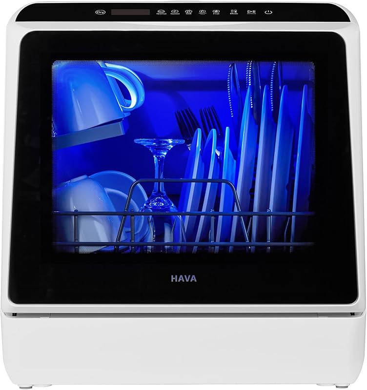 HAVA Portable Countertop Dishwasher with 5L Built-in Water Tank