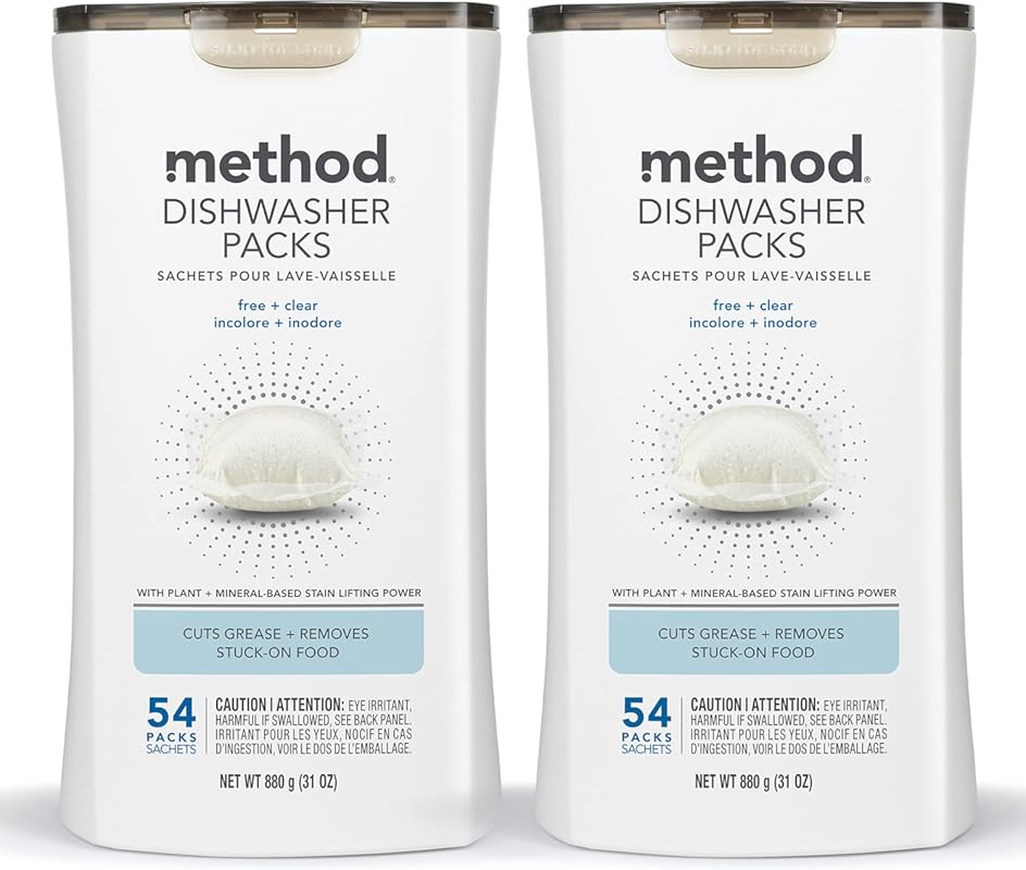 Method Fragrance-Free Dishwasher Detergent Packs