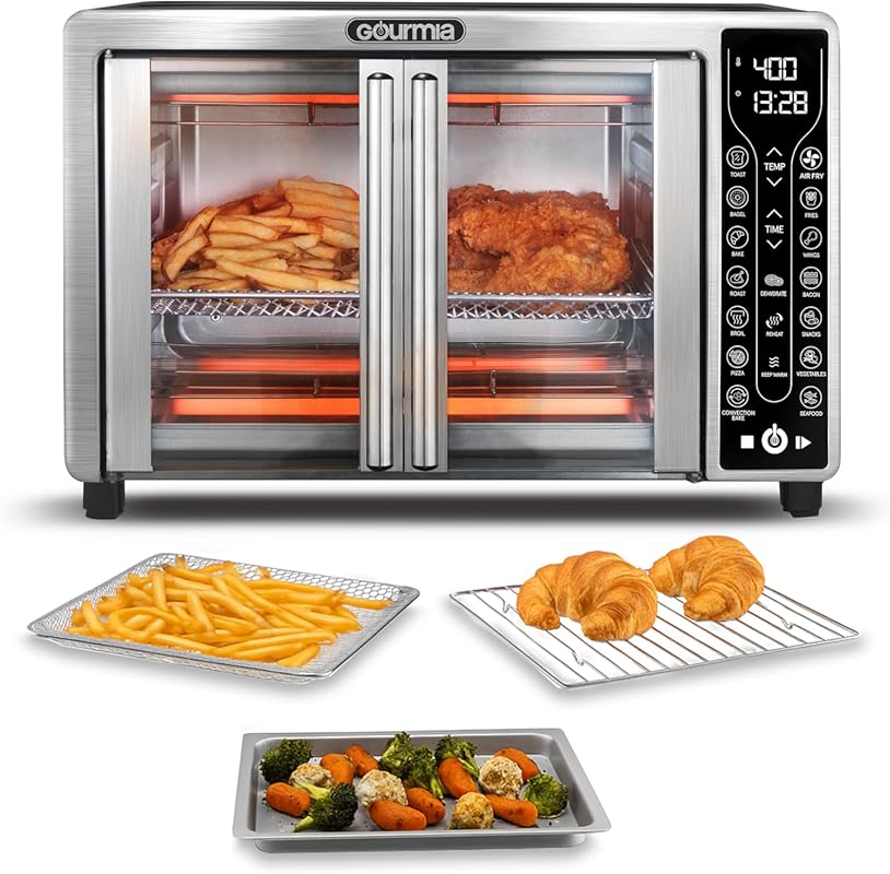 Gourmia French Door Air Fryer Convection Oven