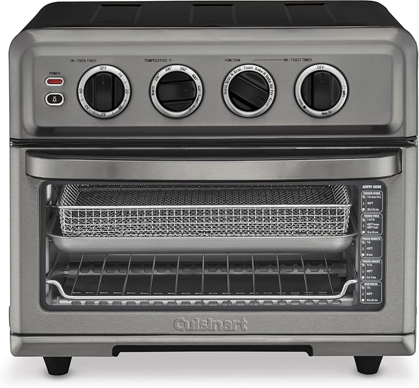 Cuisinart TOA-70BKS Black Stainless Steel Air Fryer Toaster Oven