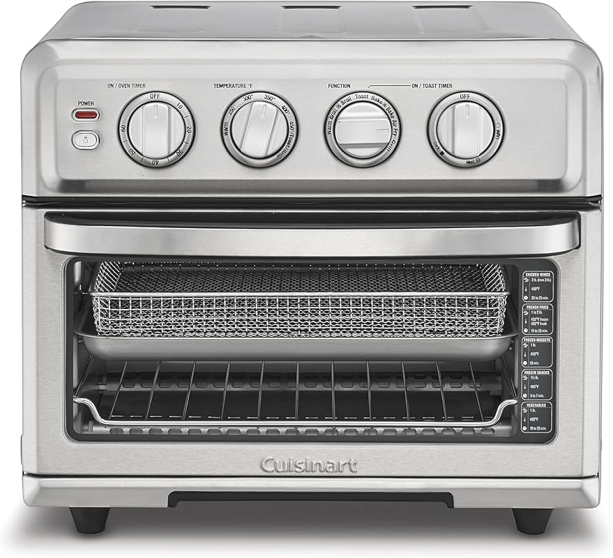 Cuisinart Air Fryer Toaster Oven with Grill: 8-in-1 Bake, Broil, Grill