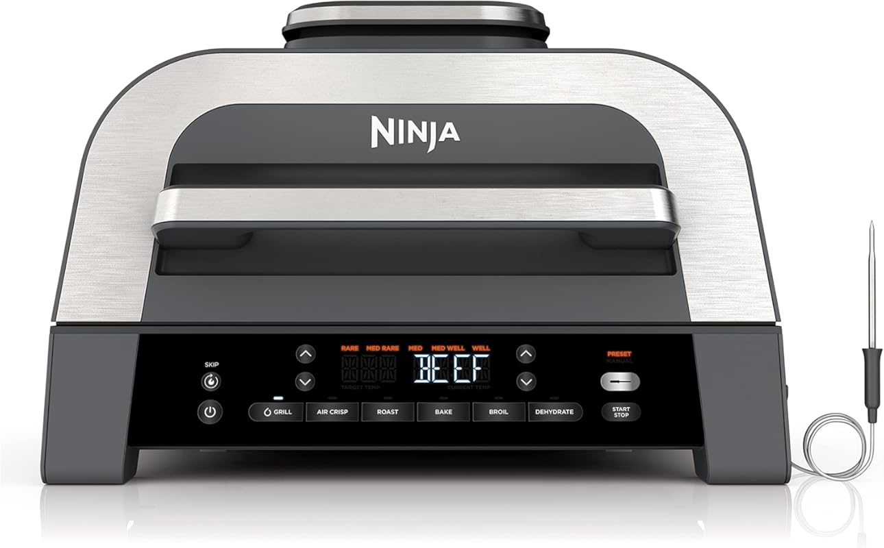 Ninja Foodi Smart XL 6-in-1 Indoor Grill with Air Fry and Smart Thermo