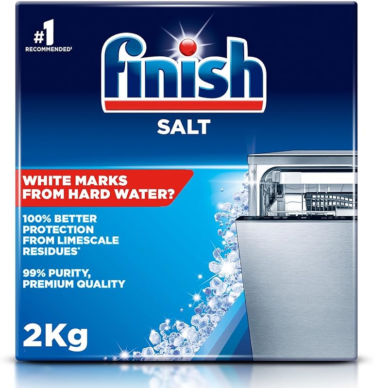 Finish Dishwasher Salt: Softens Hard Water, Prevents Limescale and Watermarks, 2 Kilogram