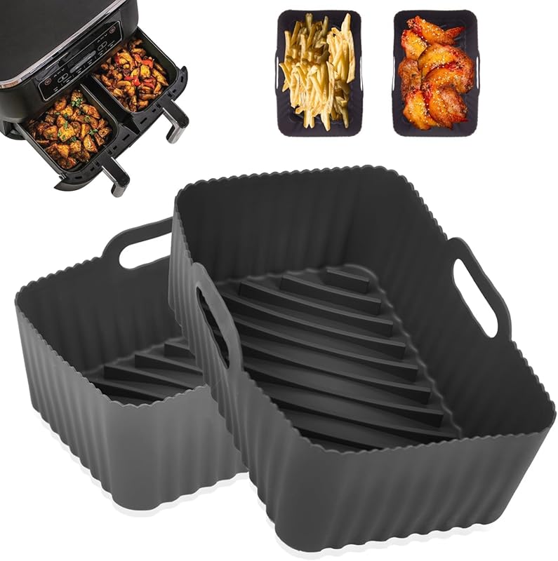 Reusable Silicone Air Fryer Liners for Ninja Foodi Dual