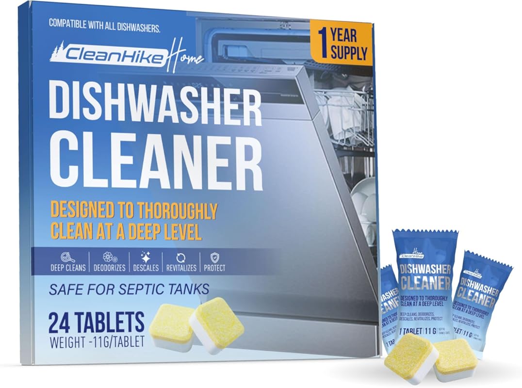 Dishwasher Cleaner and Deodorizer Tablets