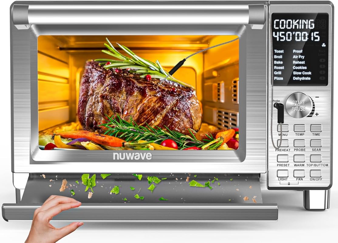 Nuwave Bravo XL Pro Air Fryer Toaster Oven with Super Convection. A 30