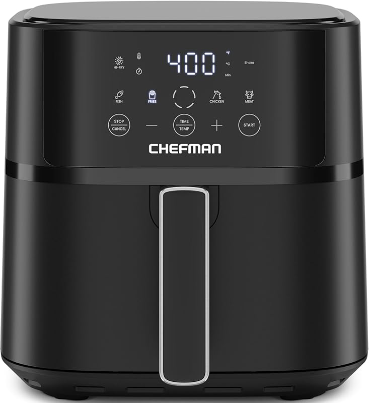 Chefman 6 QT Compact Air Fryer with Hi-Fry Technology, Touchscreen, an