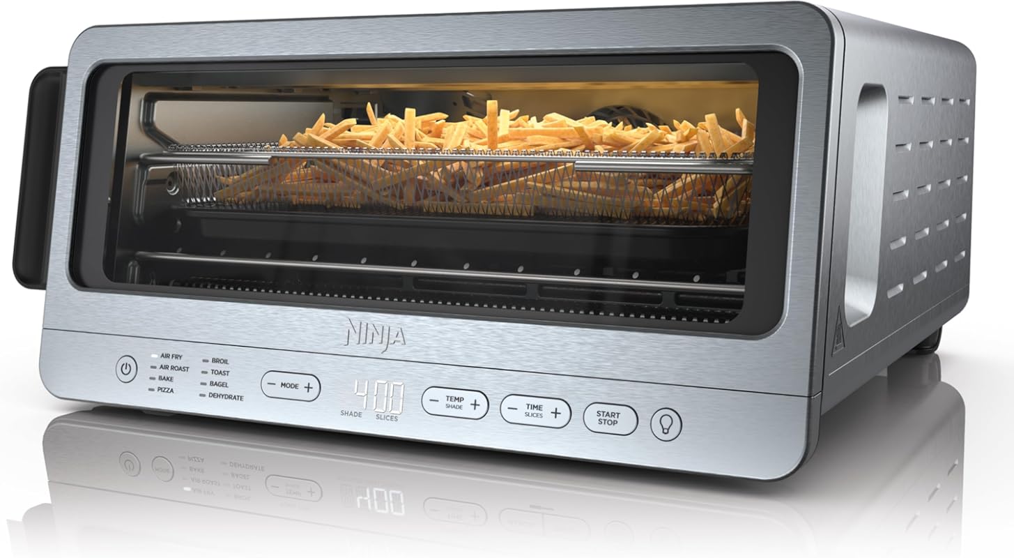 Ninja Flip Toaster Oven and Air Fryer, 8-in-1 with Flip Up Storage, La