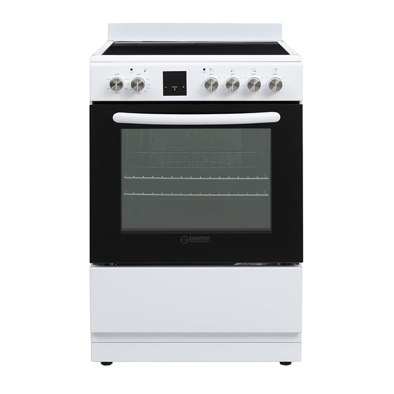 Equator 24-inch White Electric Freestanding Range
