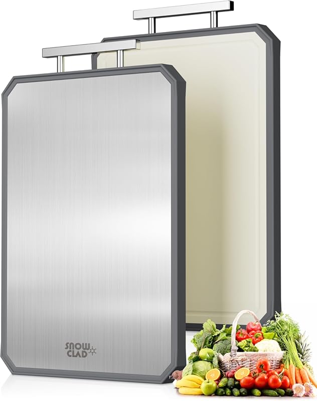 Snowclad Stainless Steel Cutting Board