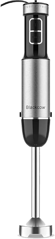 Blackcow 800W Electric Immersion Blender: Powerful, with Titanium Blad