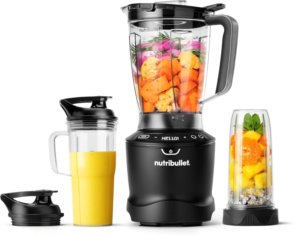 nutribullet® SmartSense Blender Combo, 1400W, 64oz Pitcher, 32oz & 24o