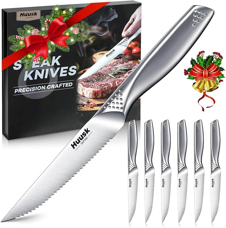 Huusk Serrated Steak Knives Set