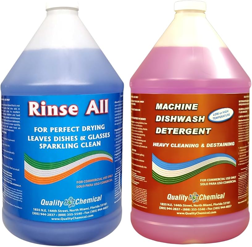 Quality Chemical Heavy Duty Liquid Alkaline Commercial Dishwasher Detergent  - Rinse All/Commerci...