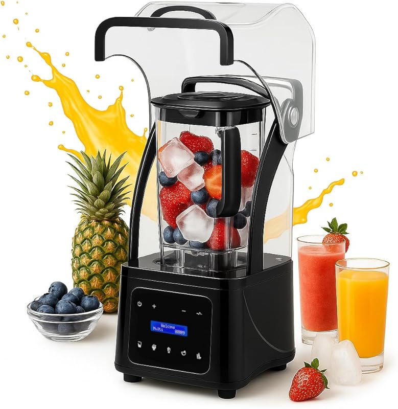 Professional Commercial Countertop Blender for Smoothies, Shakes, and