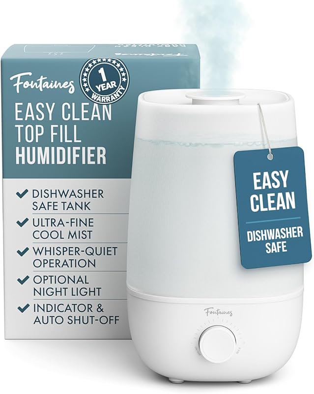 Fontaines Luxury Top-Fill Cool Mist Humidifier