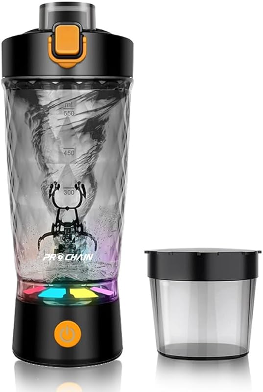 Electric Blender Bottle, USB Rechargeable, Portable, 22oz, BPA-Free, f