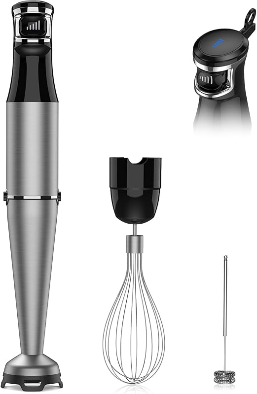 1100W Immersion Blender and Emulsifier with Trigger Speed Control, Whi