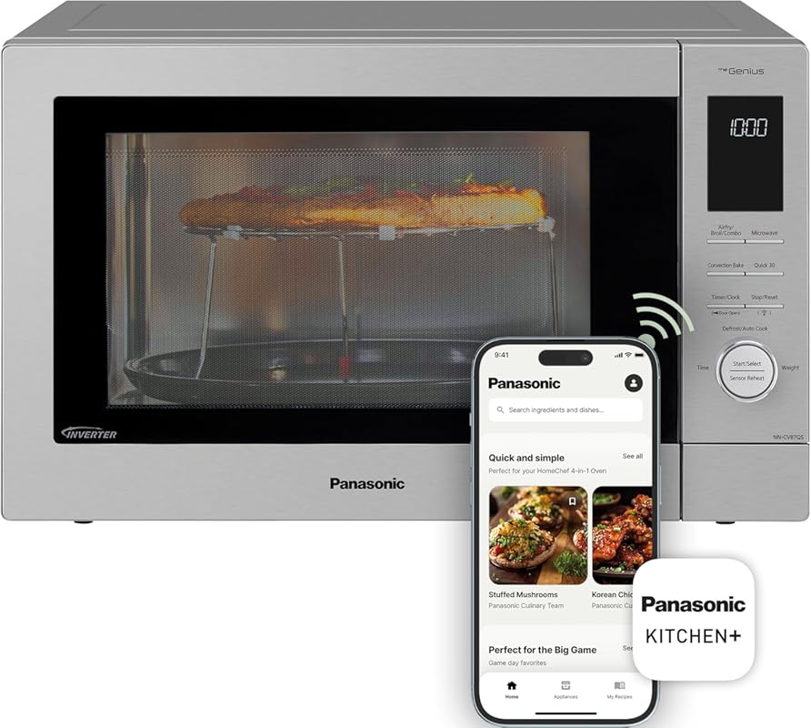 Panasonic HomeChef Connect Microwave Oven, Smart Multi Oven, Connected App for Automated Meal Preparation.